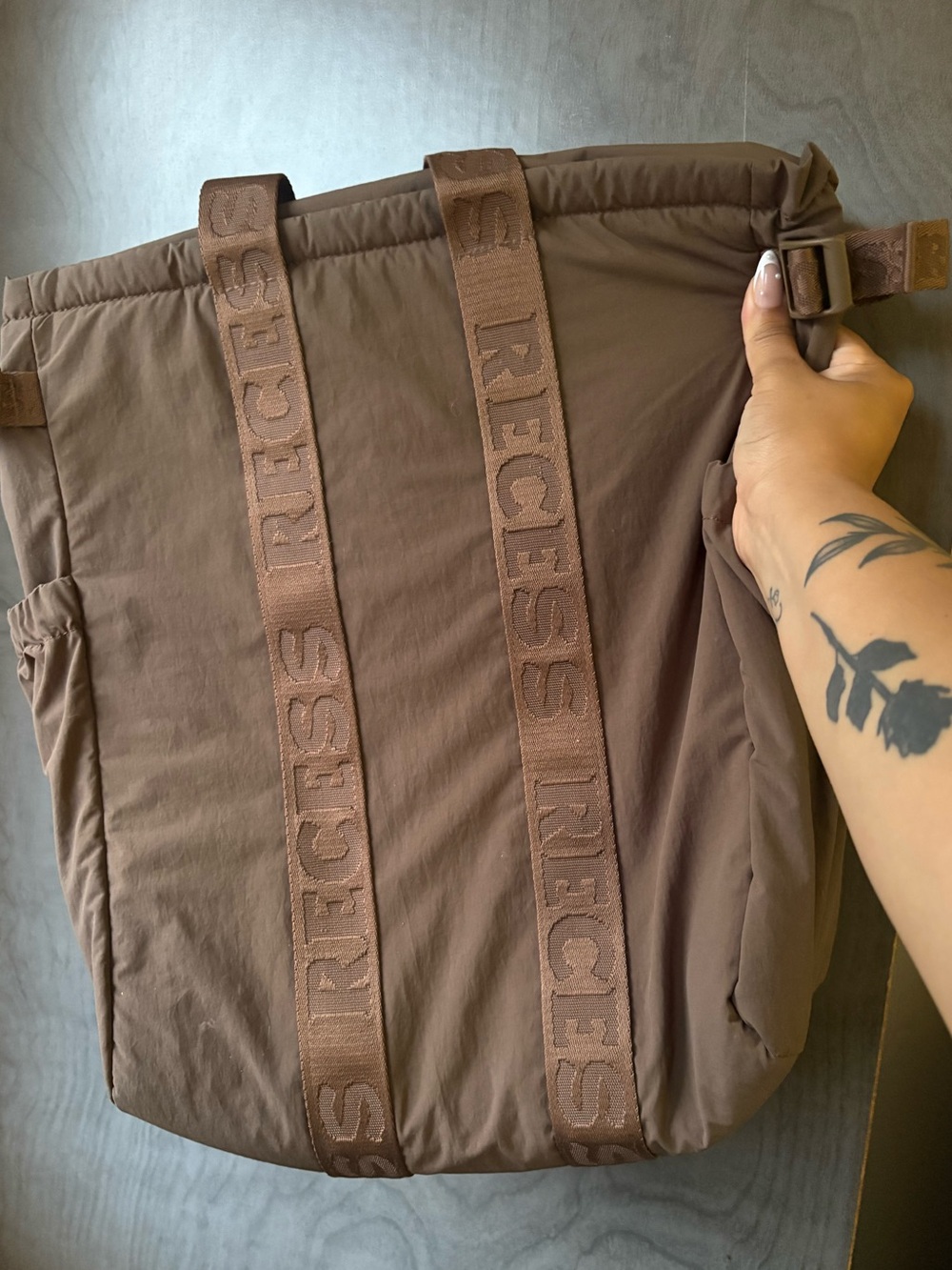 Recess Chocolate Brown Tote Bag